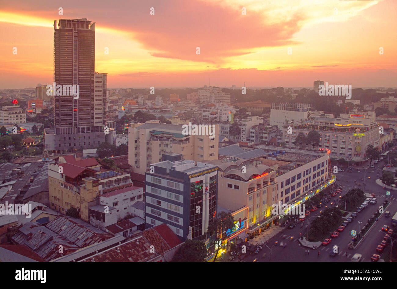 VMN Vietnam Ho Chi Minh Stadt Saigon Skyline Stockfoto