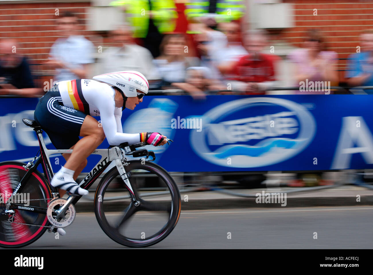 Bert Grabsch reiten den Prolog der Tour de France in London 2007 Stockfoto