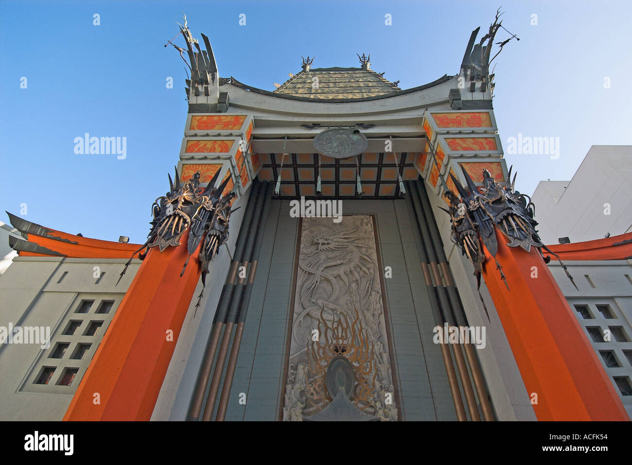 Nahaufnahme von Mann s Chinese Theater Hollywood Kalifornien Vereinigte Staaten Stockfoto