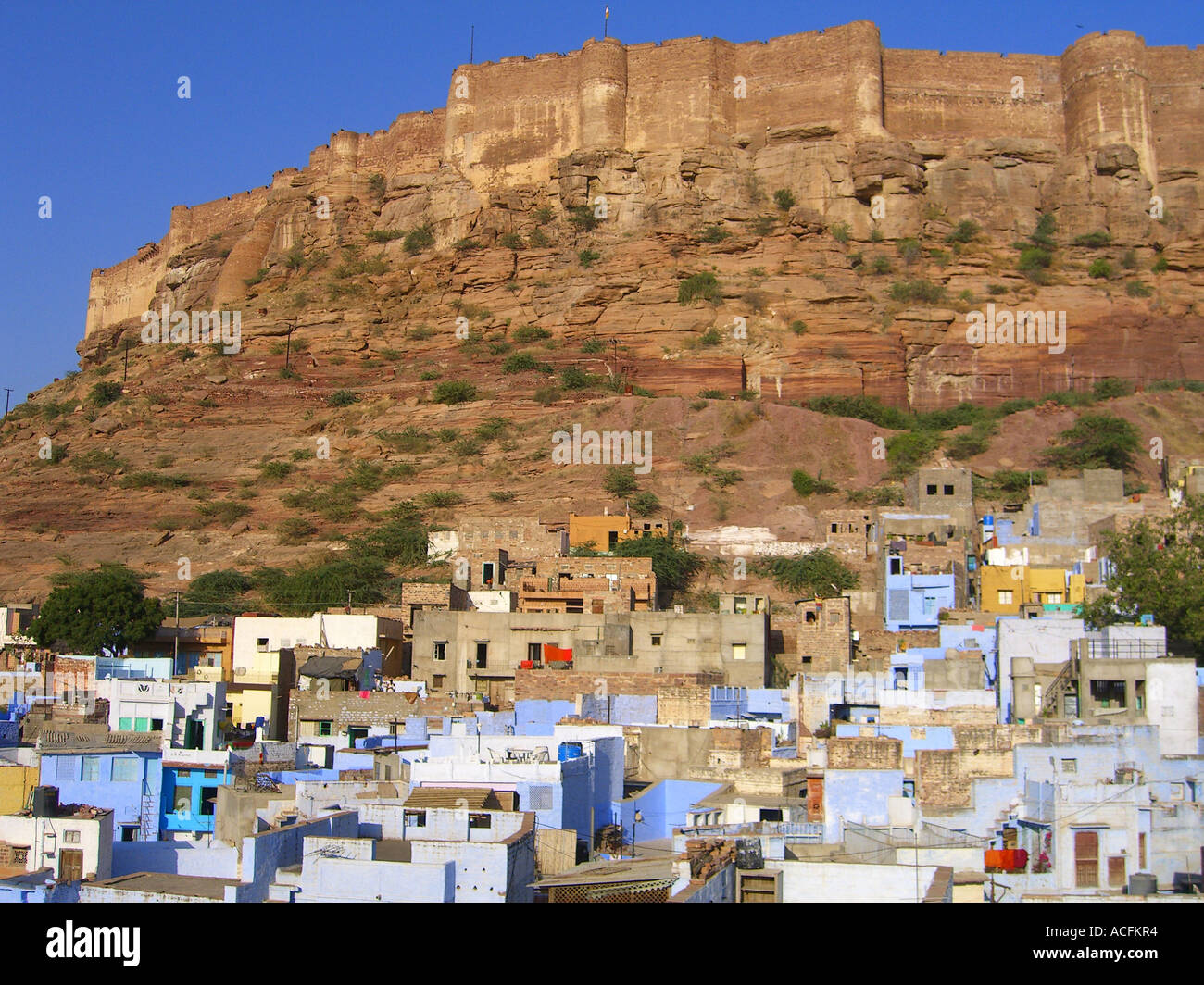 Jodhpur in Rajasthan in Indien Stockfoto