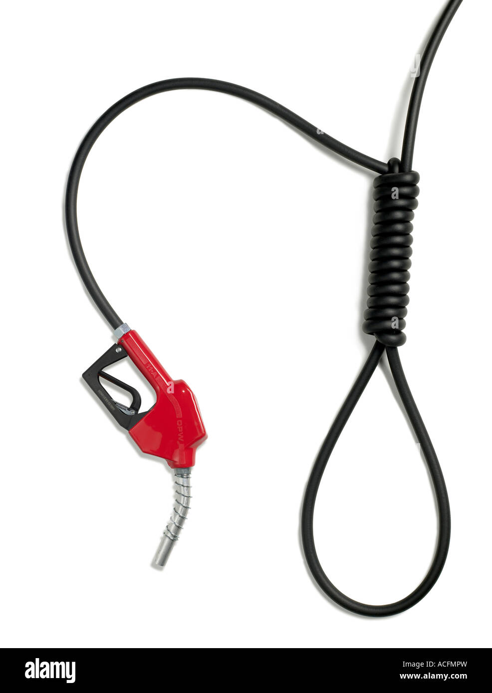 Gas-Pumpe-Düse Stockfoto