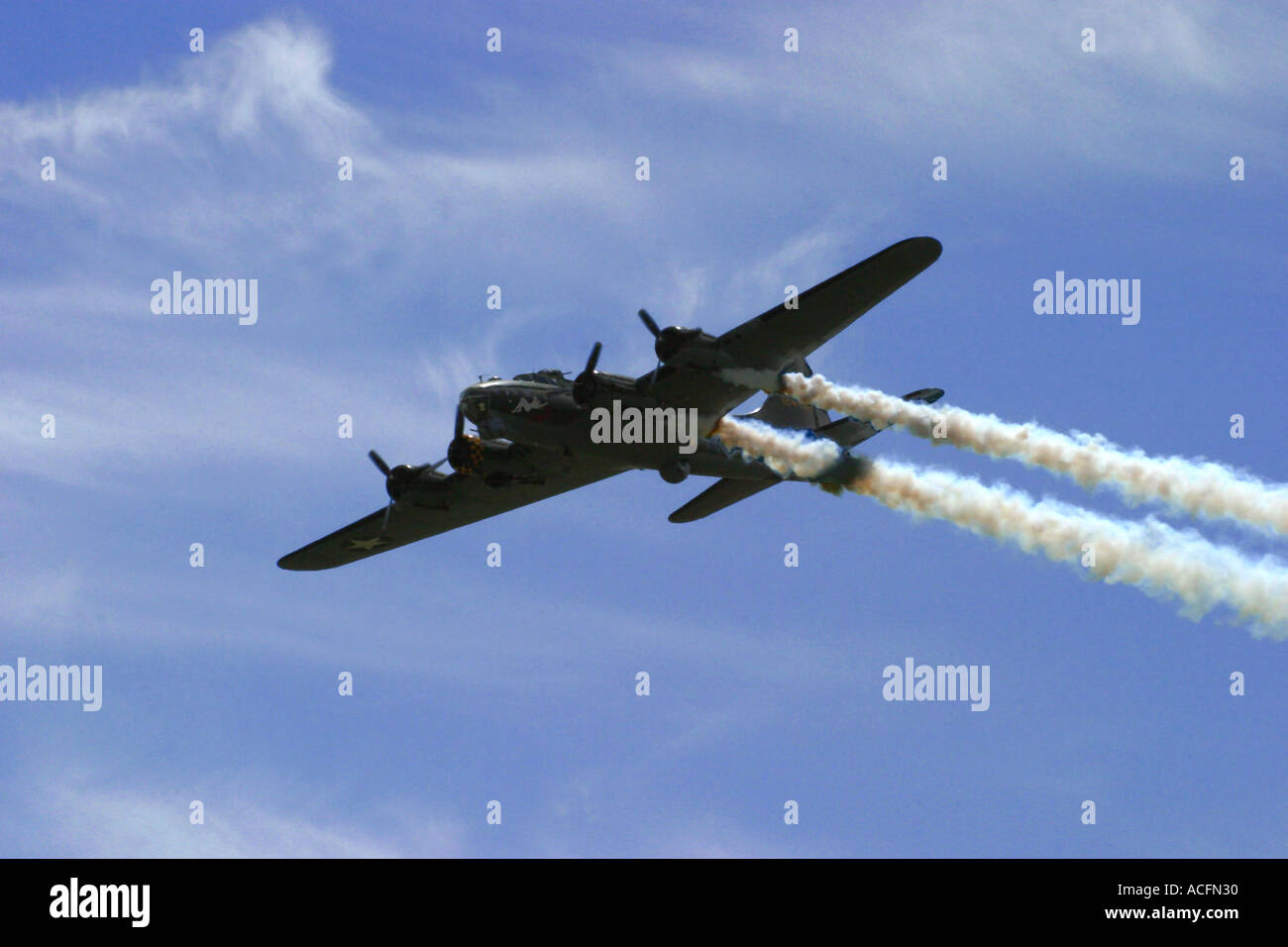 B17G fliegende Festung Sally B Waddington Flugshow 2005 Stockfoto