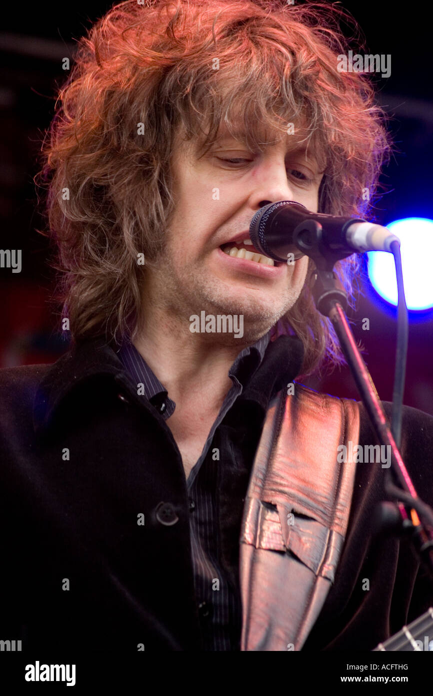 Mike Scott Sänger mit schottischen Band The Waterboys Stockfoto