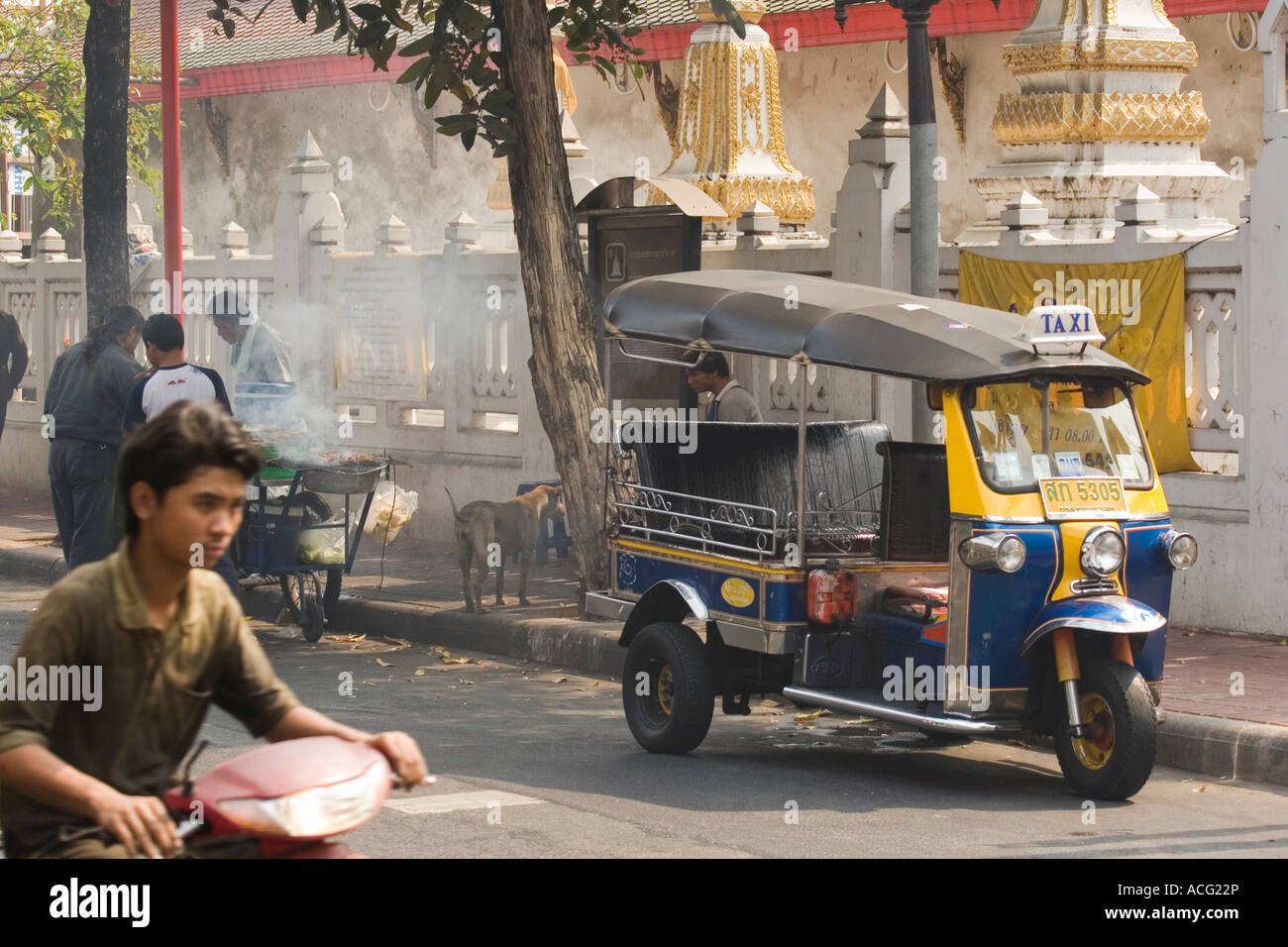 Tuk Tuk Autorikscha Bangkok Thailand Stockfoto