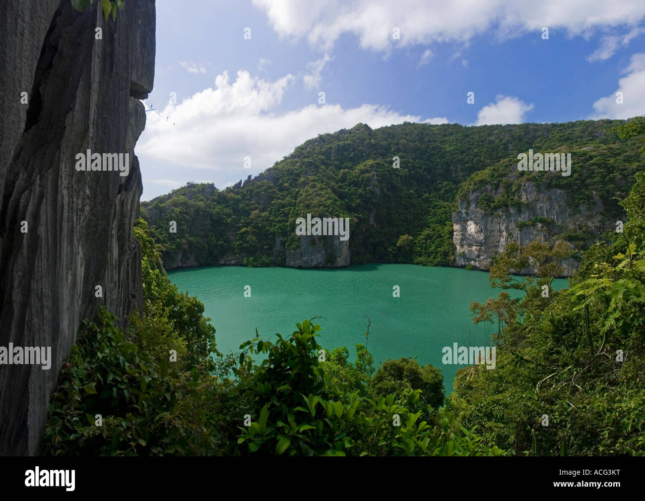 Thale Nai Emerald Meerwasser See Ang Thong National Marine Park Ko Samui Thailand Stockfoto