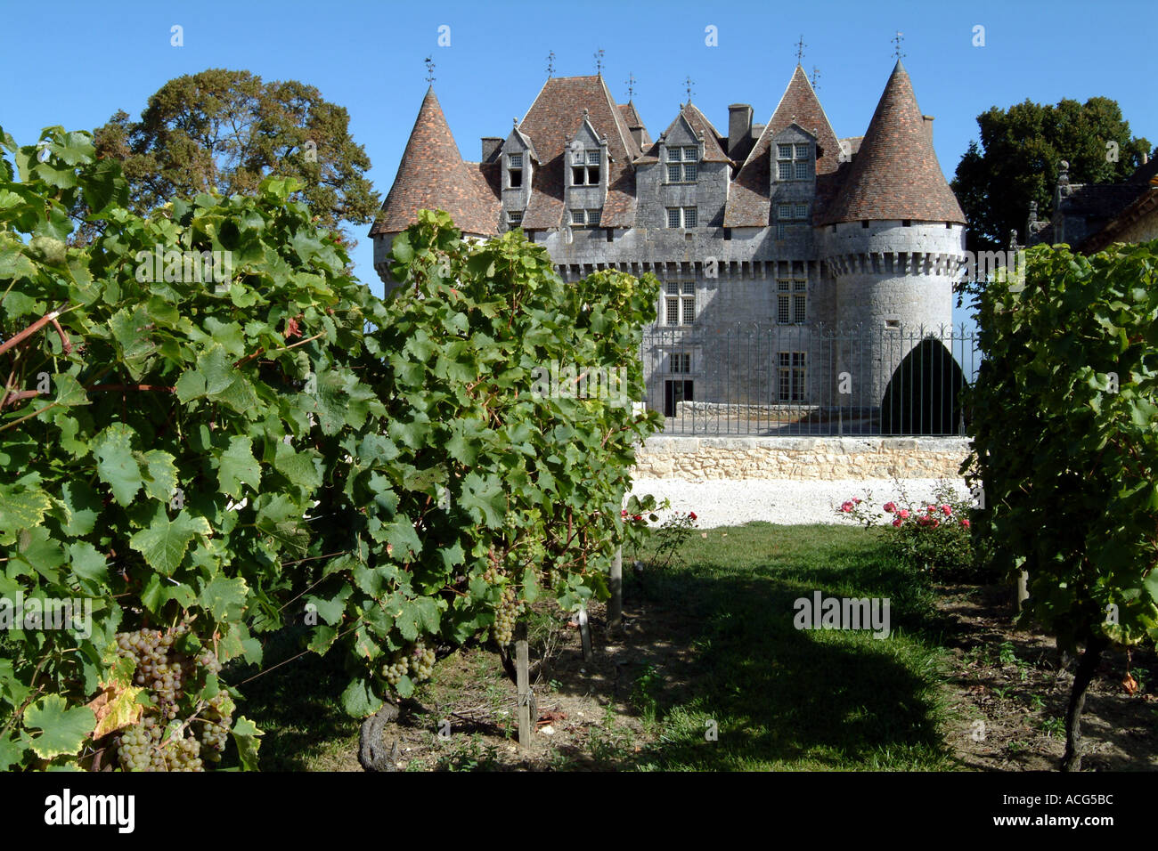 Chateau de Monbazillac in der Nähe von Bergerac Dordogne Region von Frankreich Stockfoto