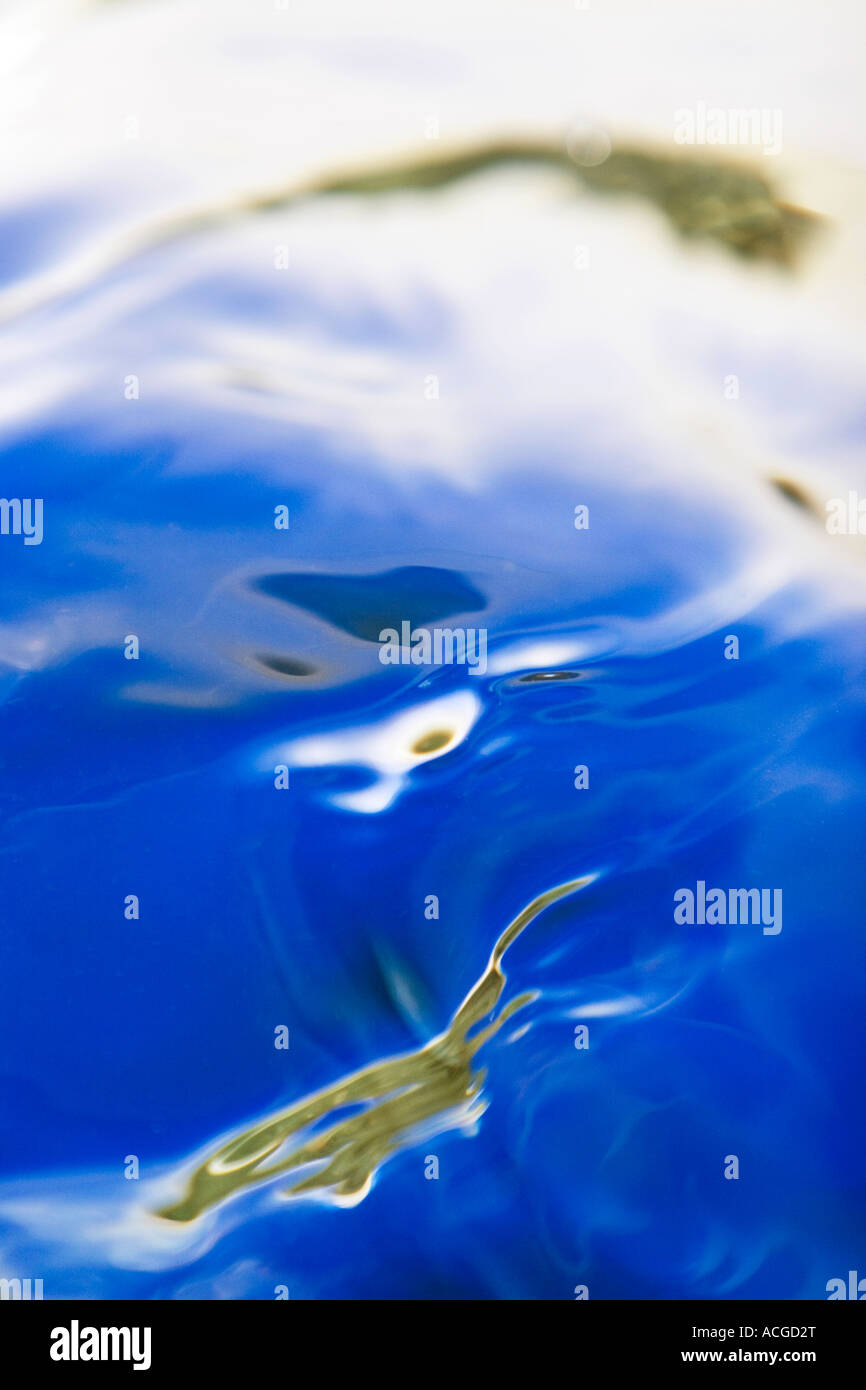 Gradient Blauwasser Ripple Muster Stockfoto