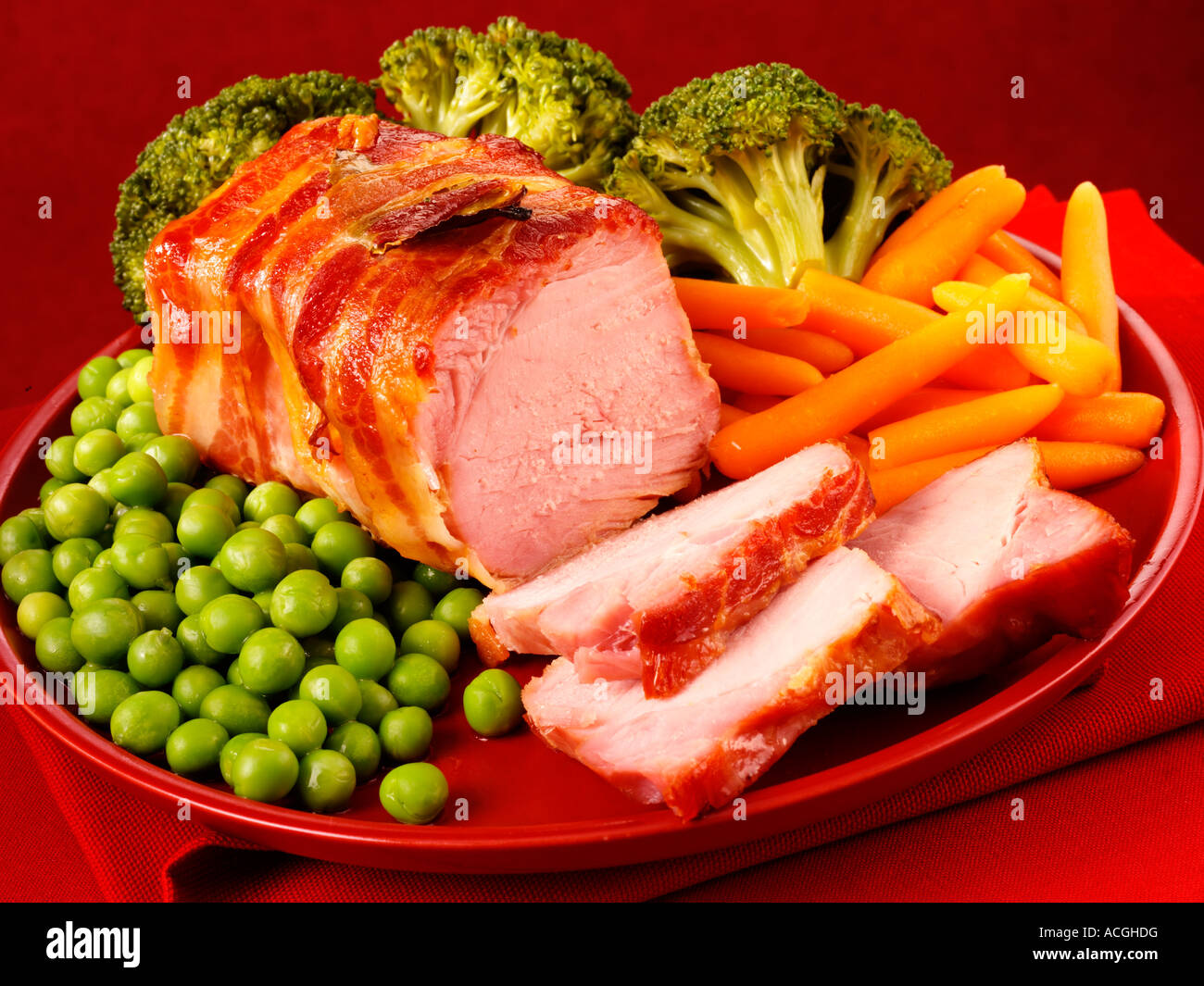 BRATEN-SCHINKEN / SPECK Stockfoto