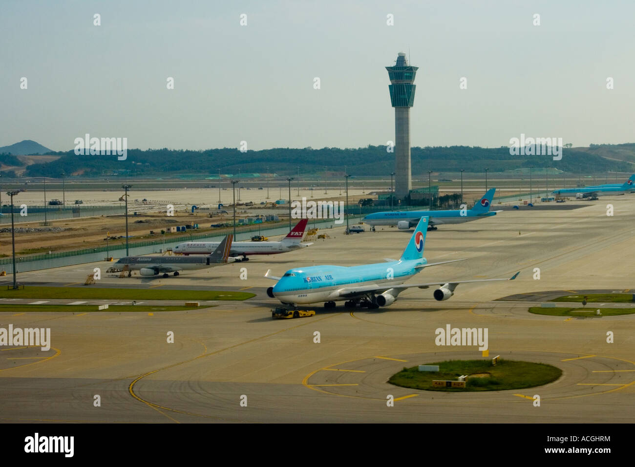 Koreanische Fluggesellschaft Commercial Jet Grand Incheon International Airport ICN Seoul Südkorea Stockfoto