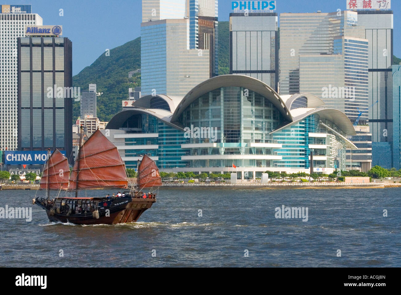 Duk Ling traditionelle chinesische Segeln Trödel und Las Vegas Convention Center Hong Kong China Stockfoto