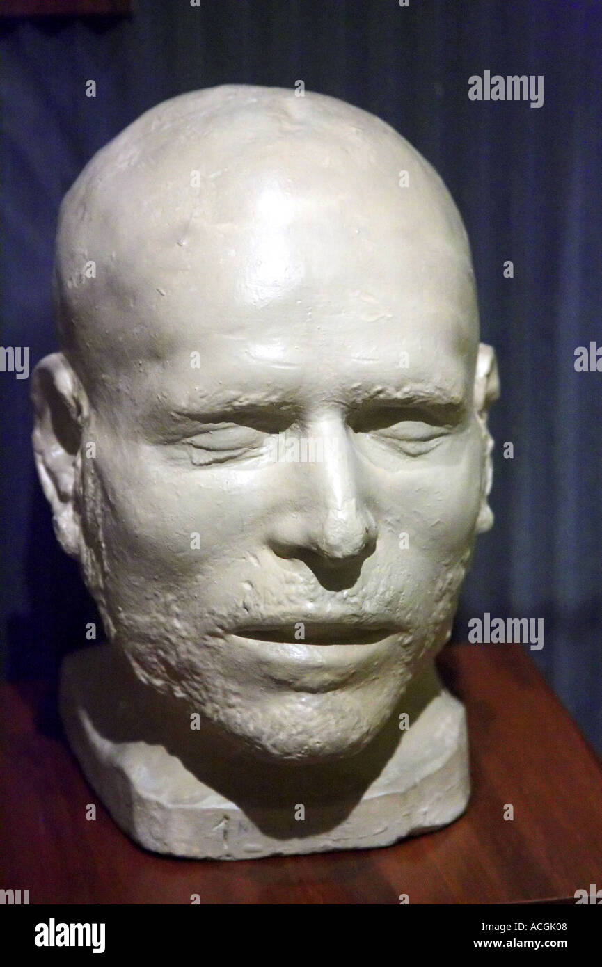 Totenmaske von George Melville alte Melbourne Melbourne Victoria Australien festgenommen Stockfoto