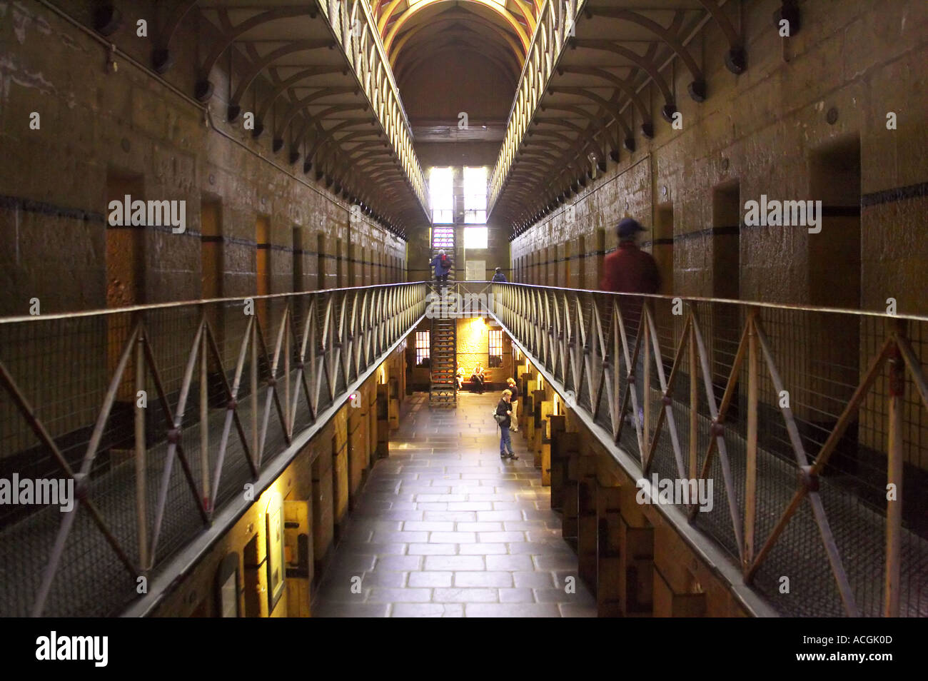 Old Melbourne Gaol Melbourne Victoria Australien Stockfoto