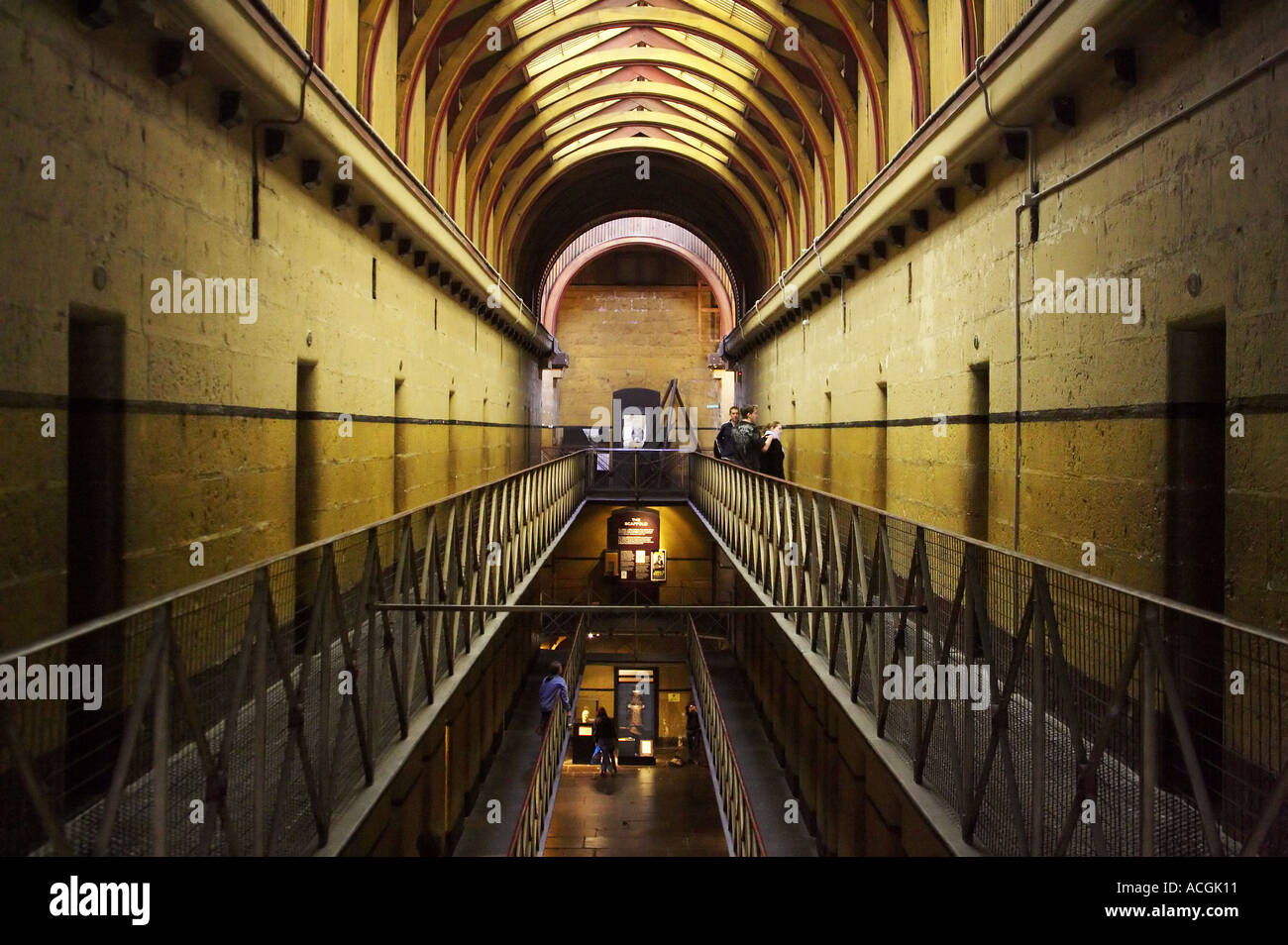 Old Melbourne Gaol Melbourne Victoria Australien Stockfoto