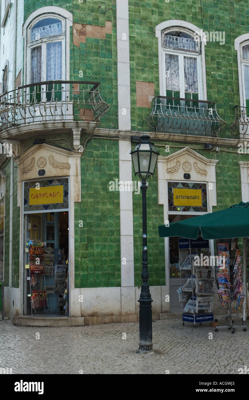 Sounvenir-Shop in Lagos, Algarve, Portugal Stockfoto