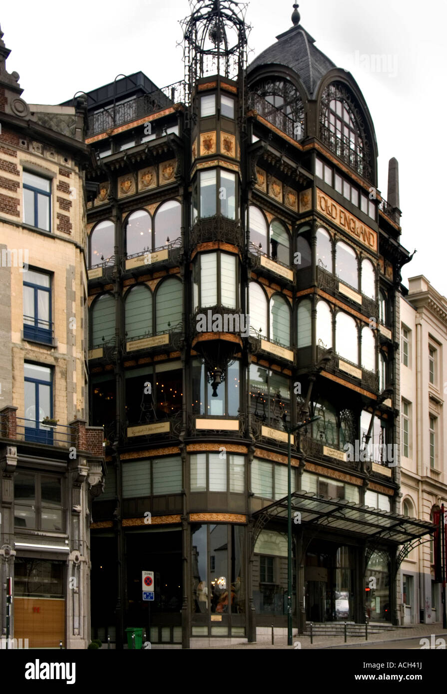 Das alte England Gebäude, ehem. Kaufhaus Brüssel Stockfoto