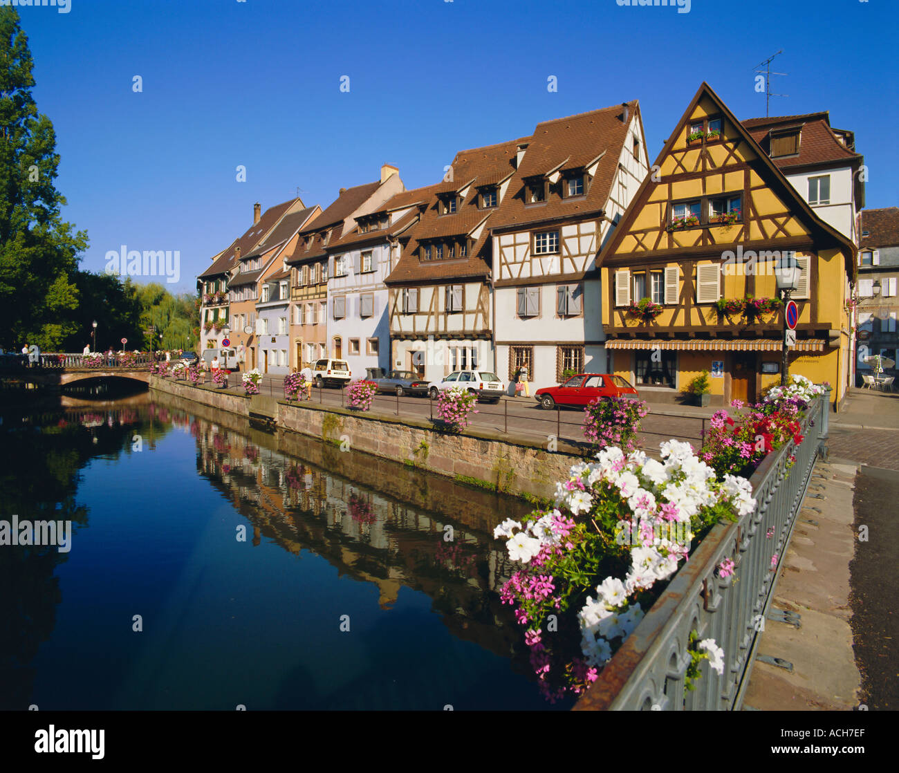 Petite Venise Colmar Elsass Frankreich Europa Stockfoto