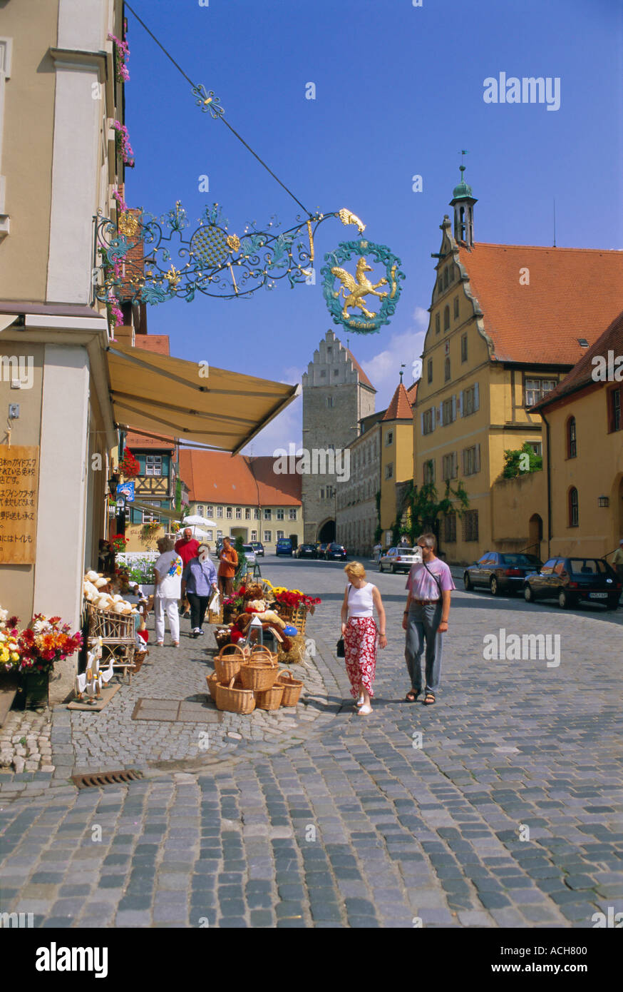 Dinkelsbuhl die romantische Straße Bayern Deutschland Europa Stockfoto