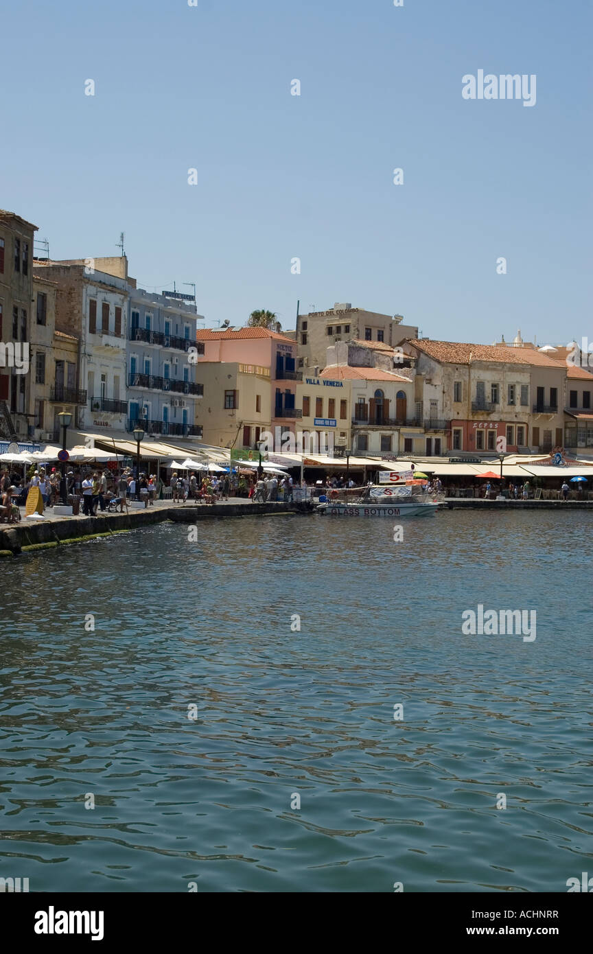 Venezianische Außenhafen Chania Kreta Stockfoto