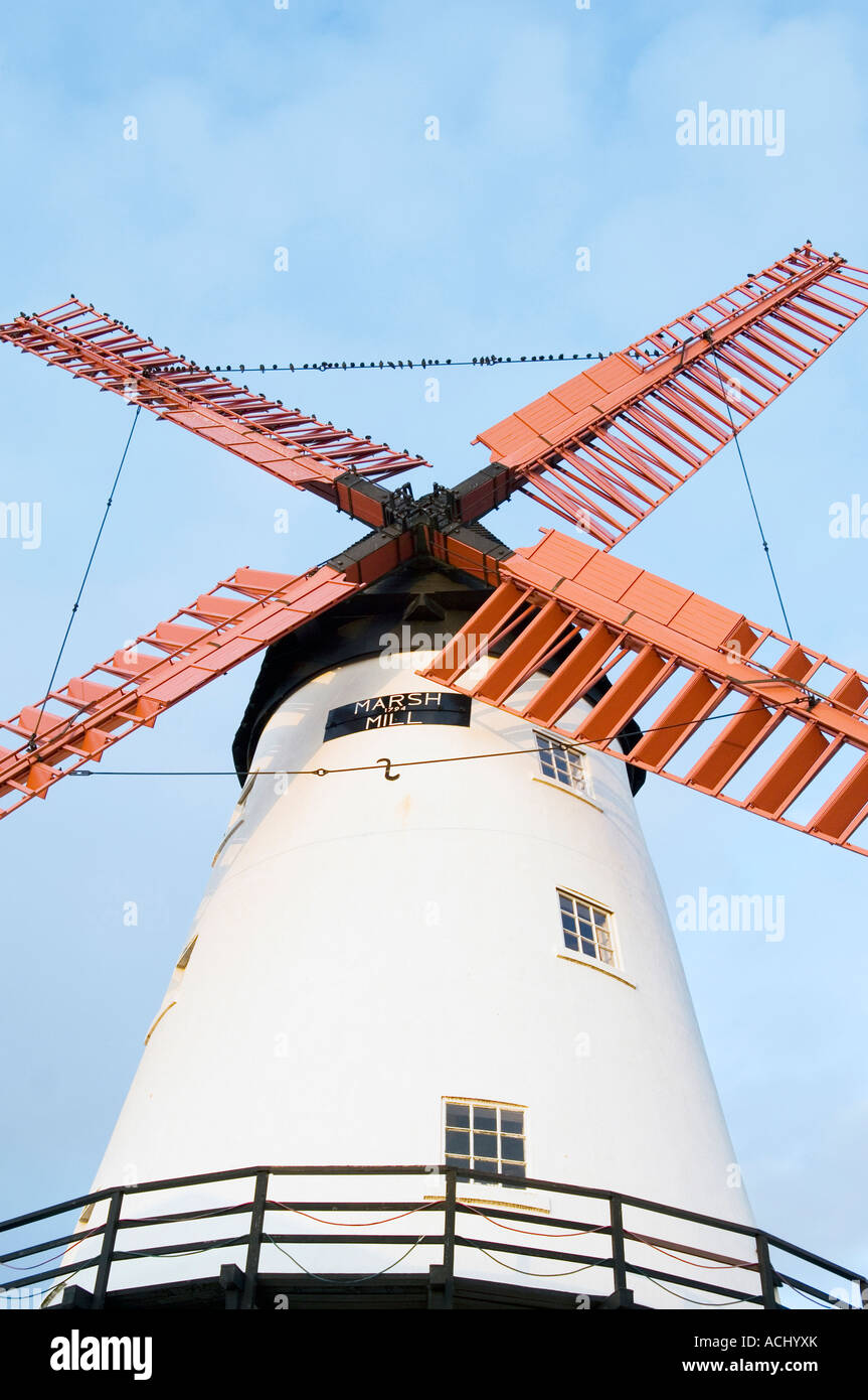 Stare auf Windmühle Stockfoto