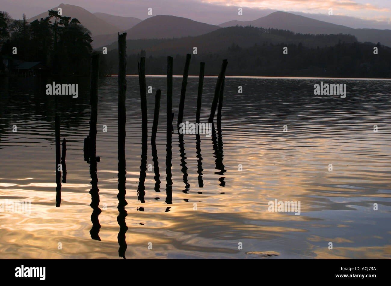 Derwentwater Seenplatte UK Stockfoto