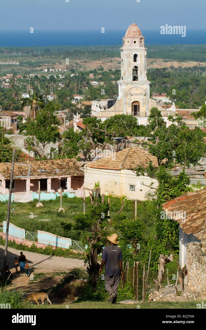 Kloster von San Francisco und die Stadt von Trinidad, Kuba. Stockfoto
