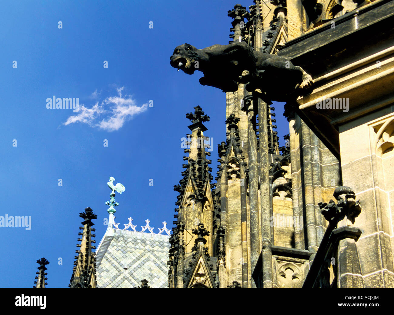 Wasserspeier an der St.-Veits-Dom in Prag Tschechische Republik Stockfoto