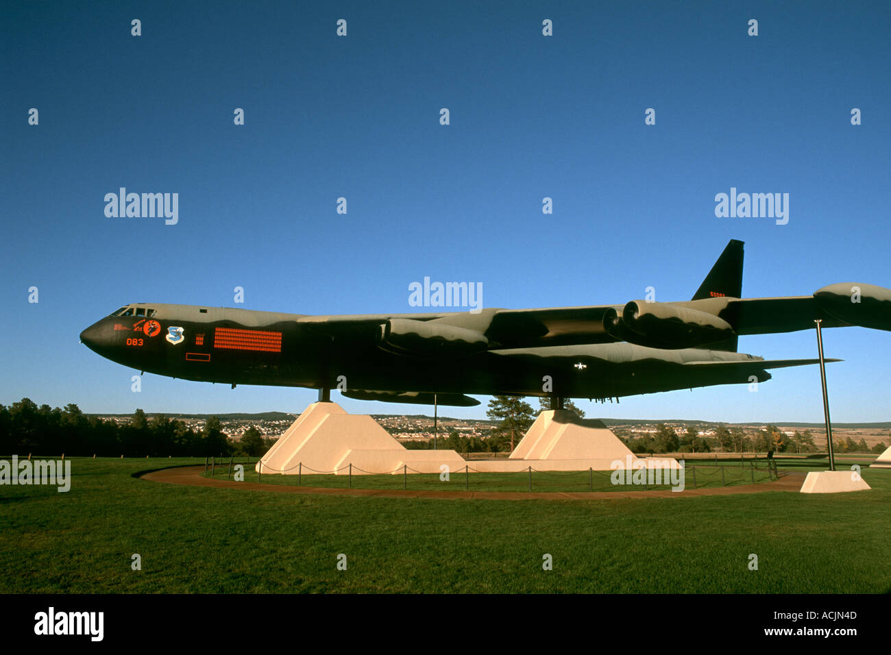 Restauriert alte B52-Bomber an der Air Force Academy in Colorado Springs Colorado Stockfoto