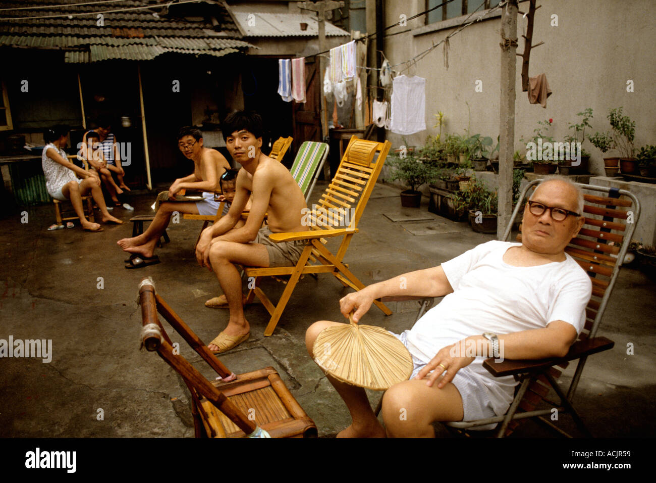 Nachbarschaft von Shanghai in Shanghai China Stockfoto
