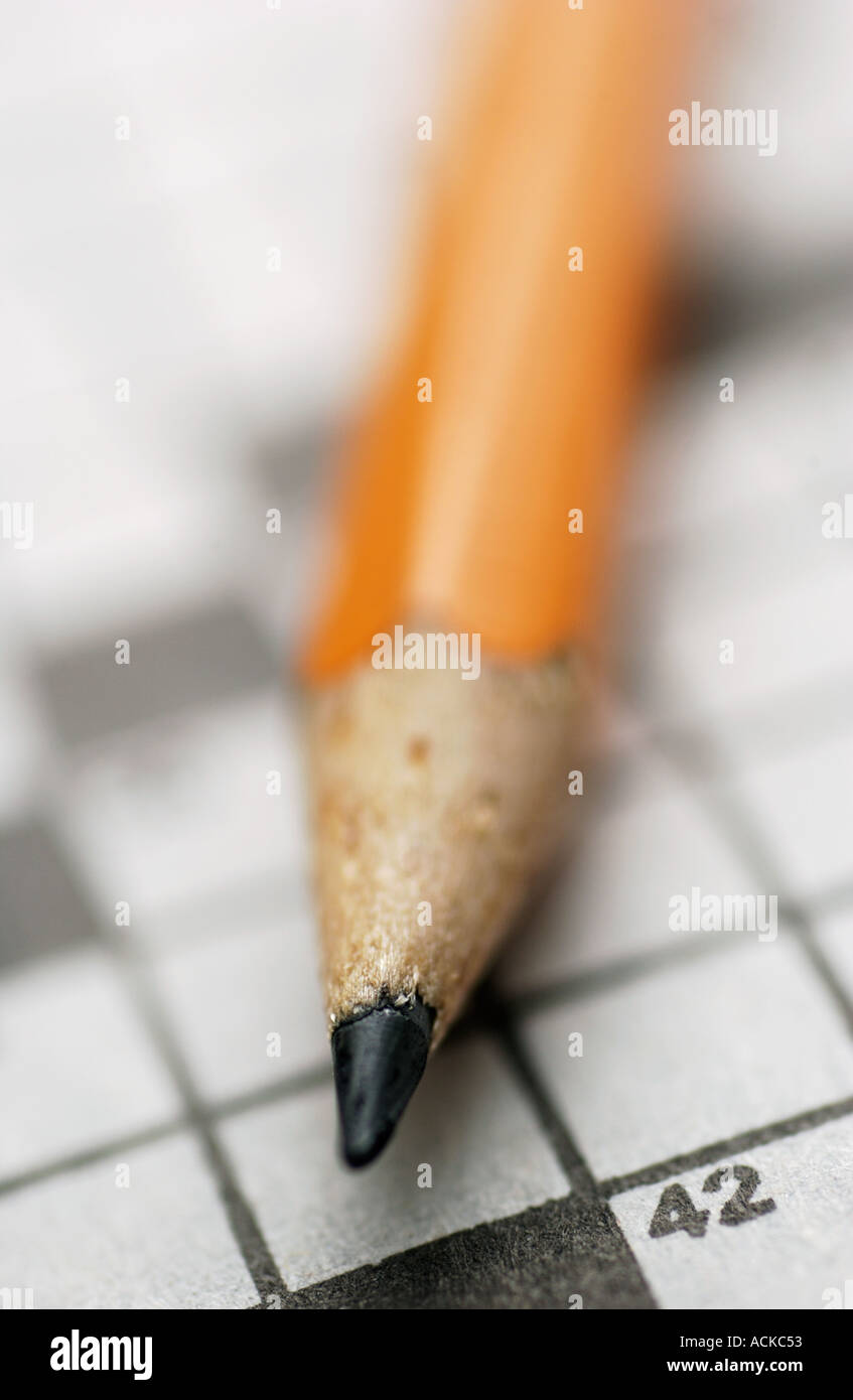 Kreuzworträtsel Stockfoto