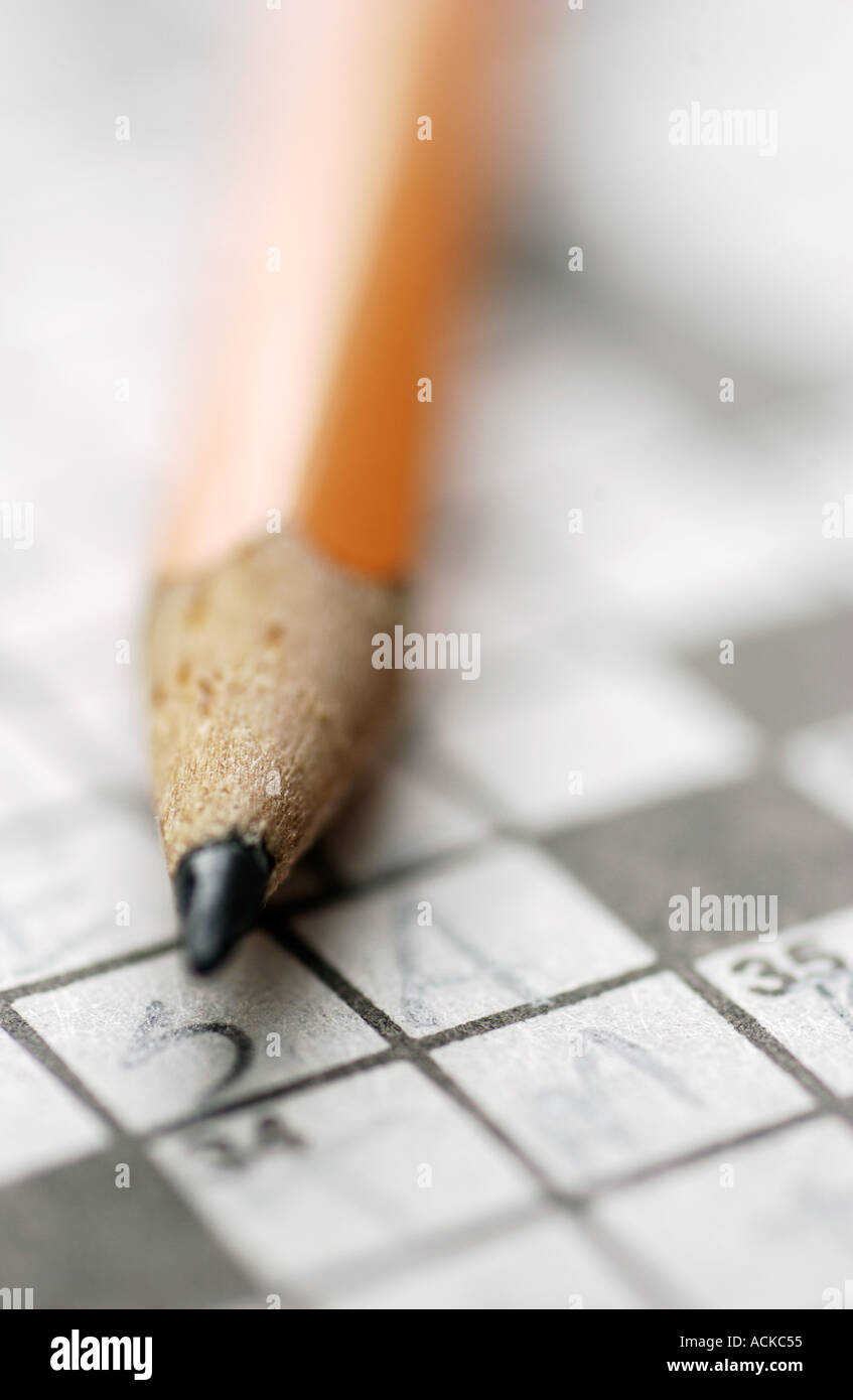 Kreuzworträtsel Stockfoto