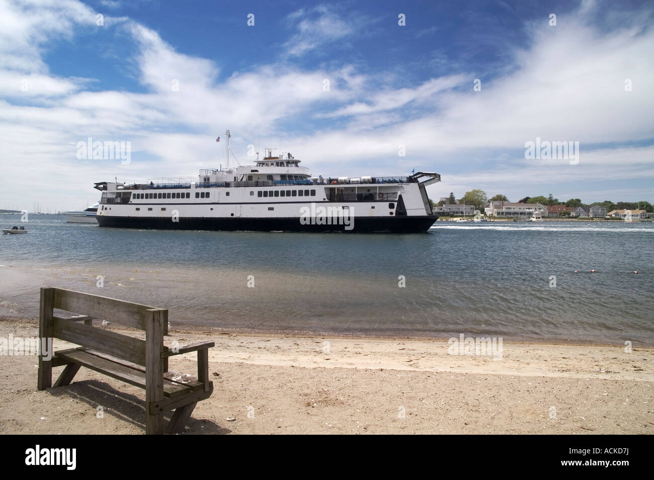 Fähre nach Nantucket oder Martha´s Vineyard von Hyannis Port, Massachusetts, USA Stockfoto