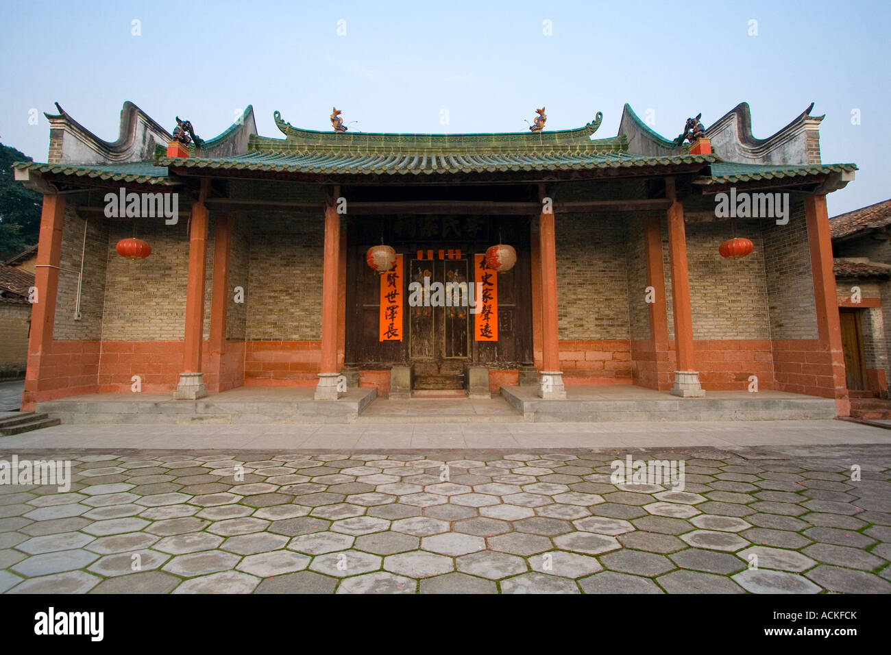 Die antike Shilong Dorf Tempel Chashan Stadt Dongguan China Stockfoto