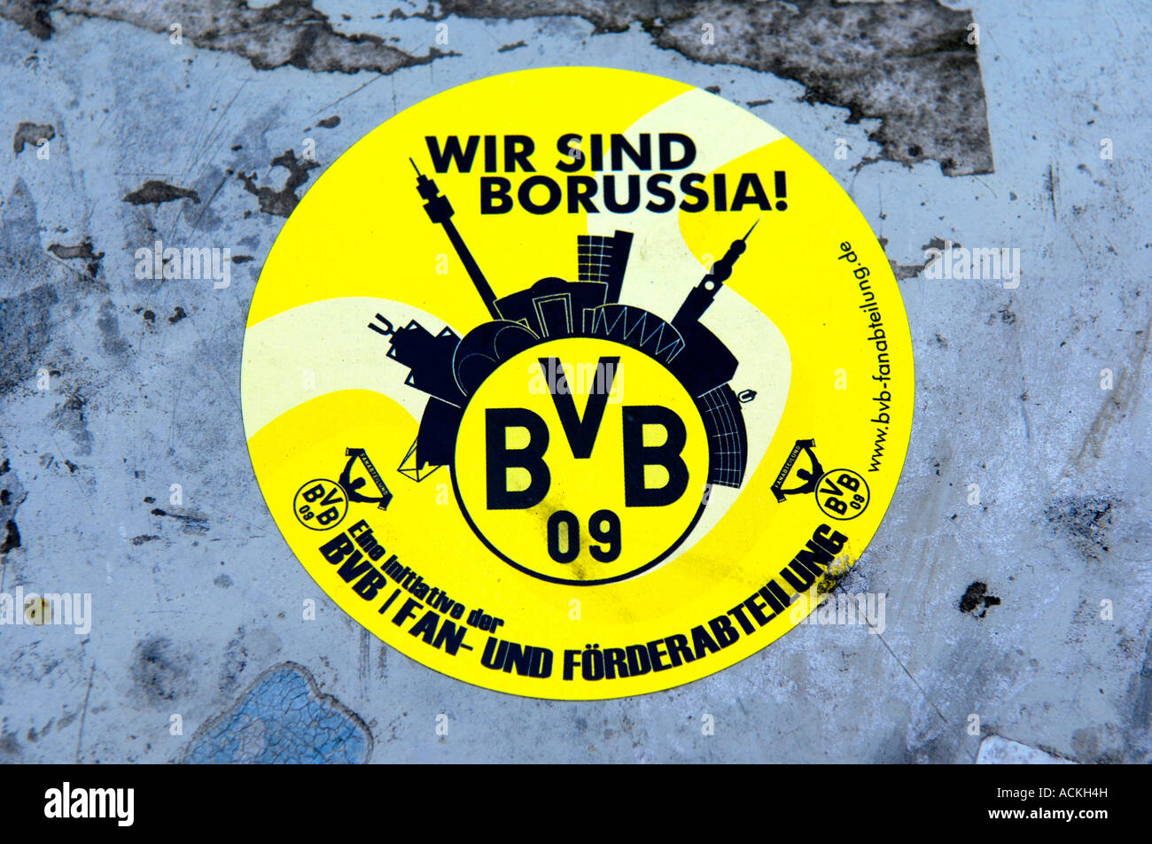 BVB Borussia Dortmund  2 Aufkleber Sticker  Fussball Bundesliga 