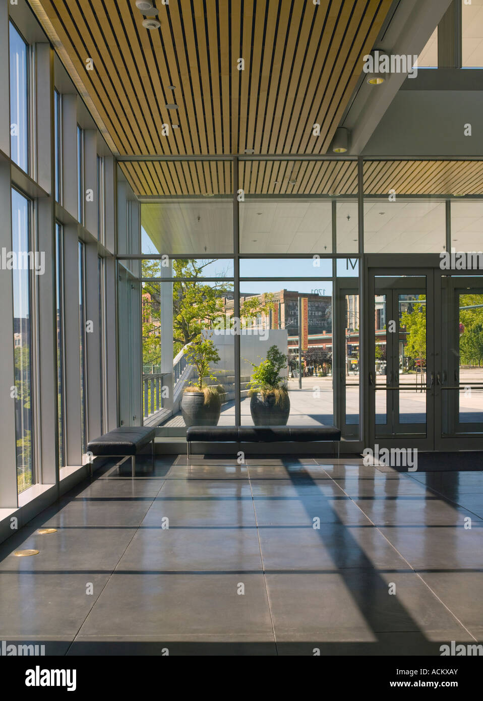 Lobby, Tacoma Kunstmuseum, Tacoma, Washington, USA Stockfoto