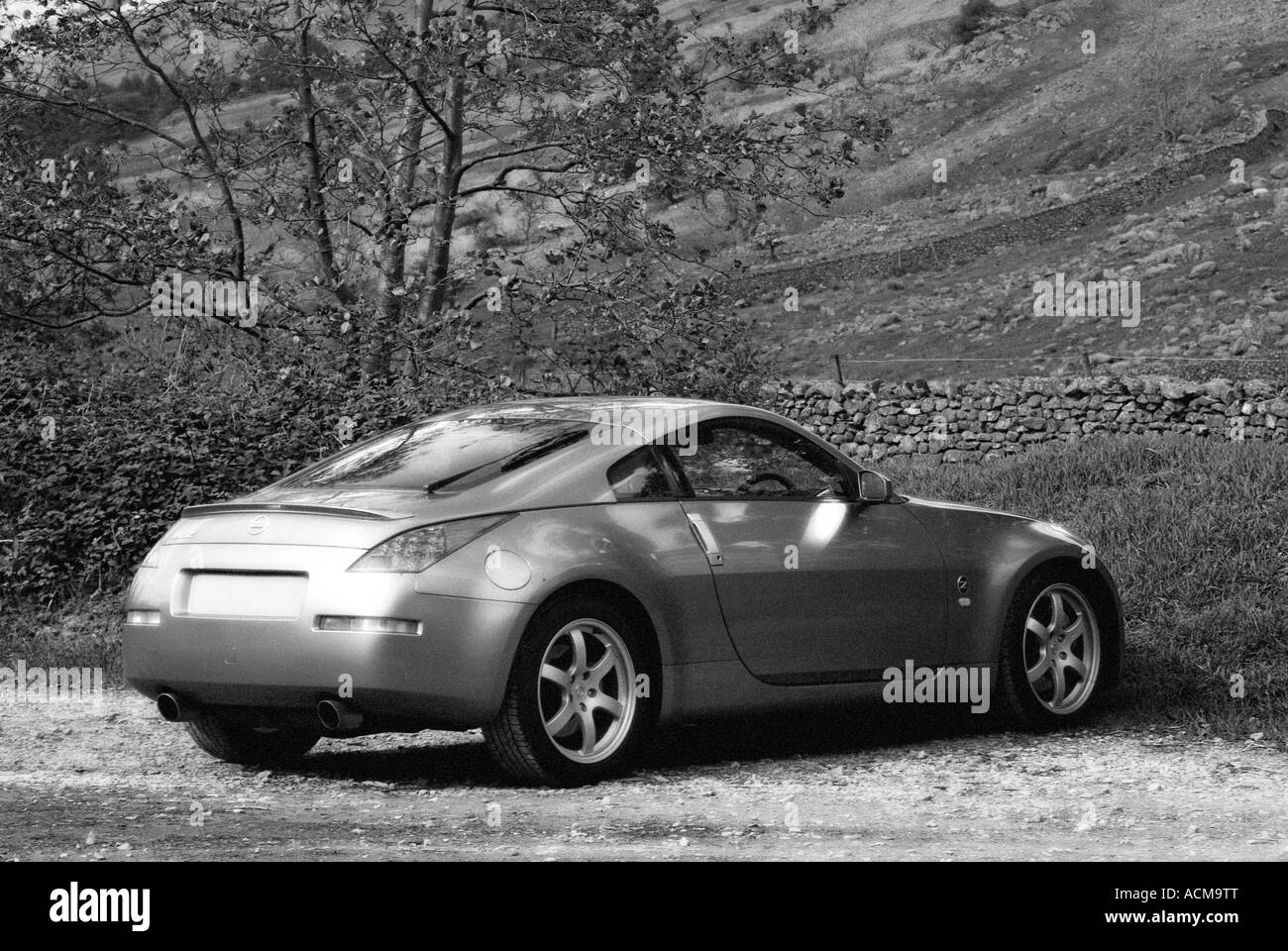 Digital erstellte Bild von einem Nissan Sportwagen Stockfoto