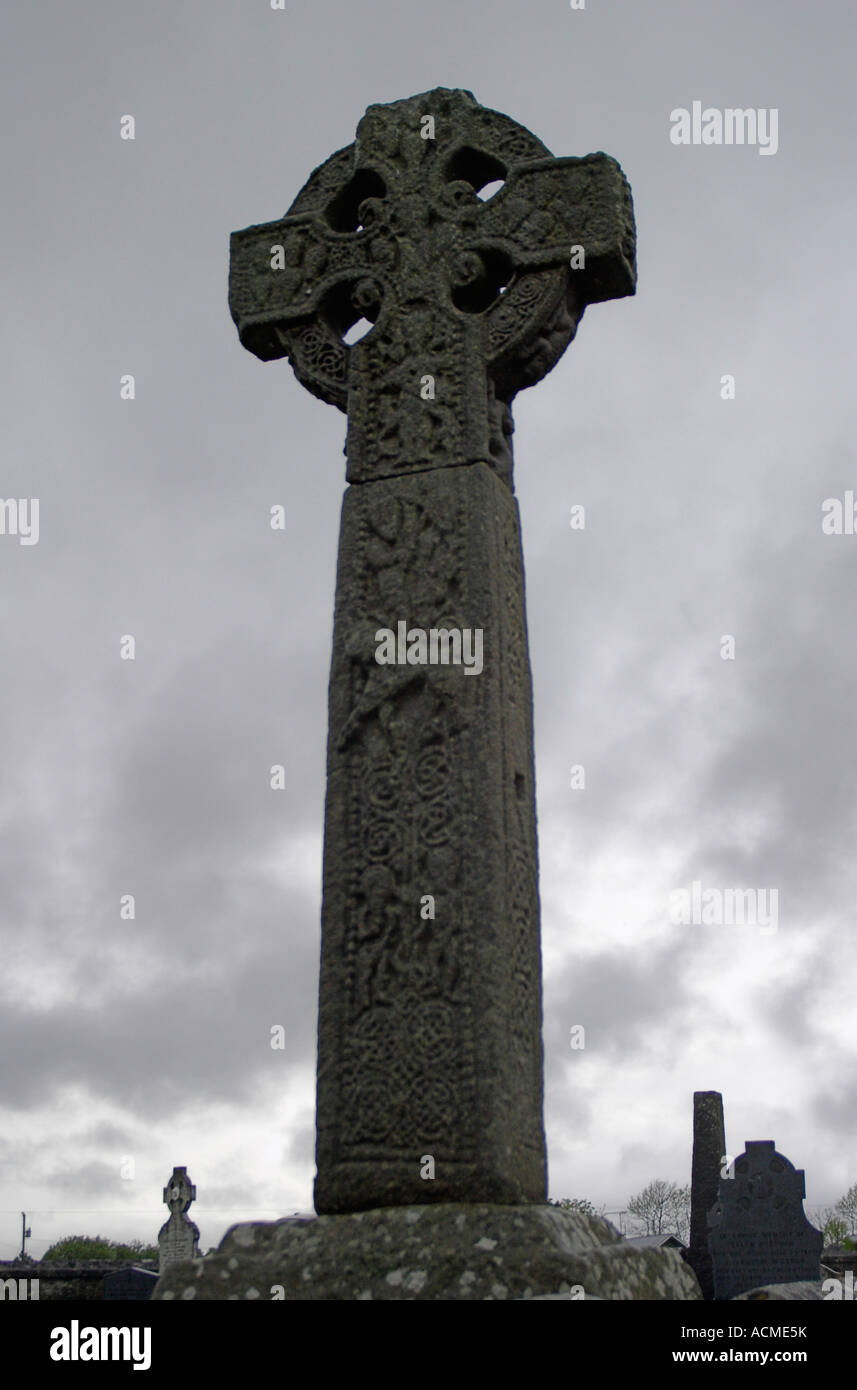 Das hohe Kreuz Drumcliffe Stockfoto