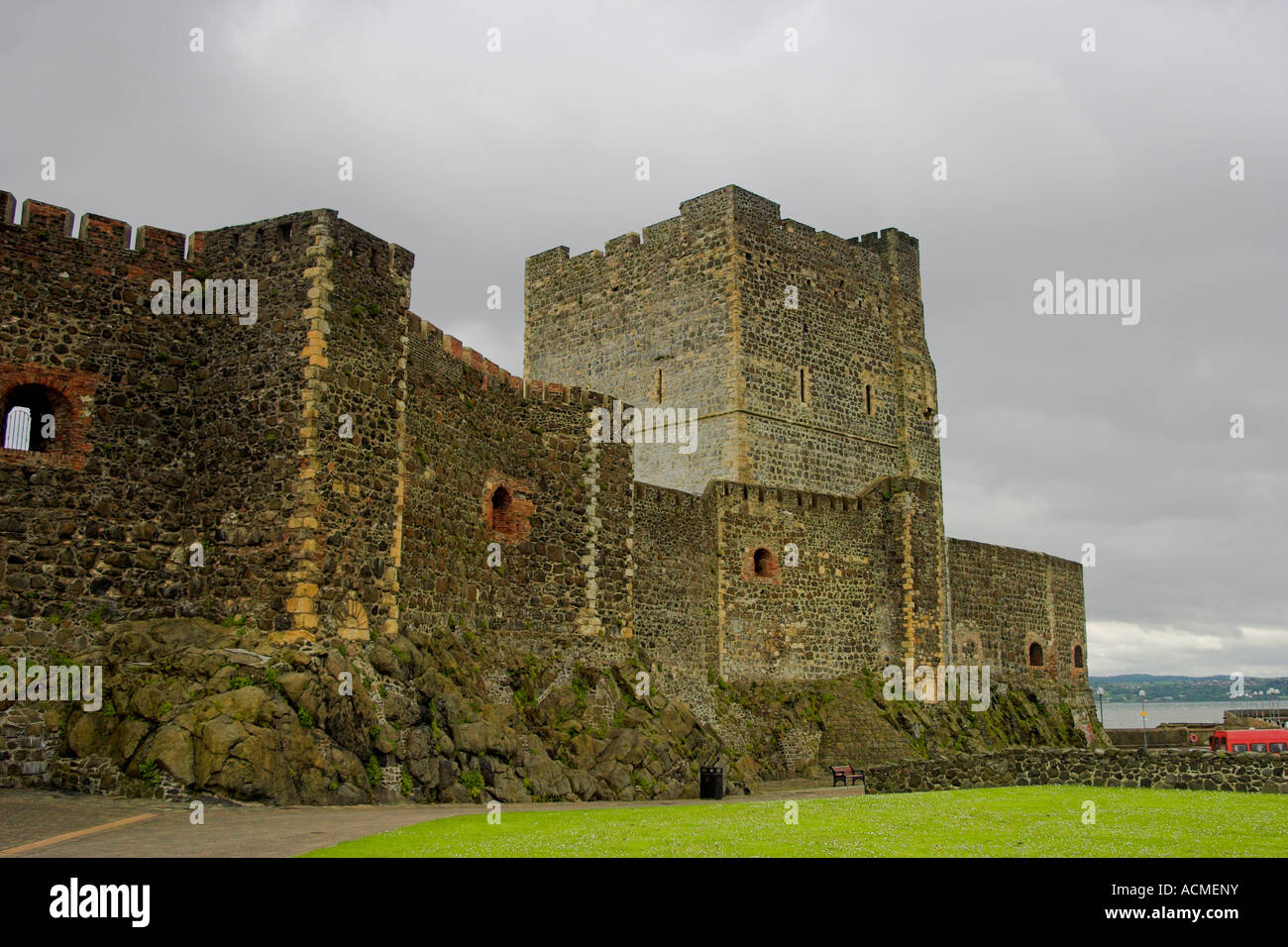 Carrickfergus Castle Carrickfergus Land Antrim-Nordirland Stockfoto