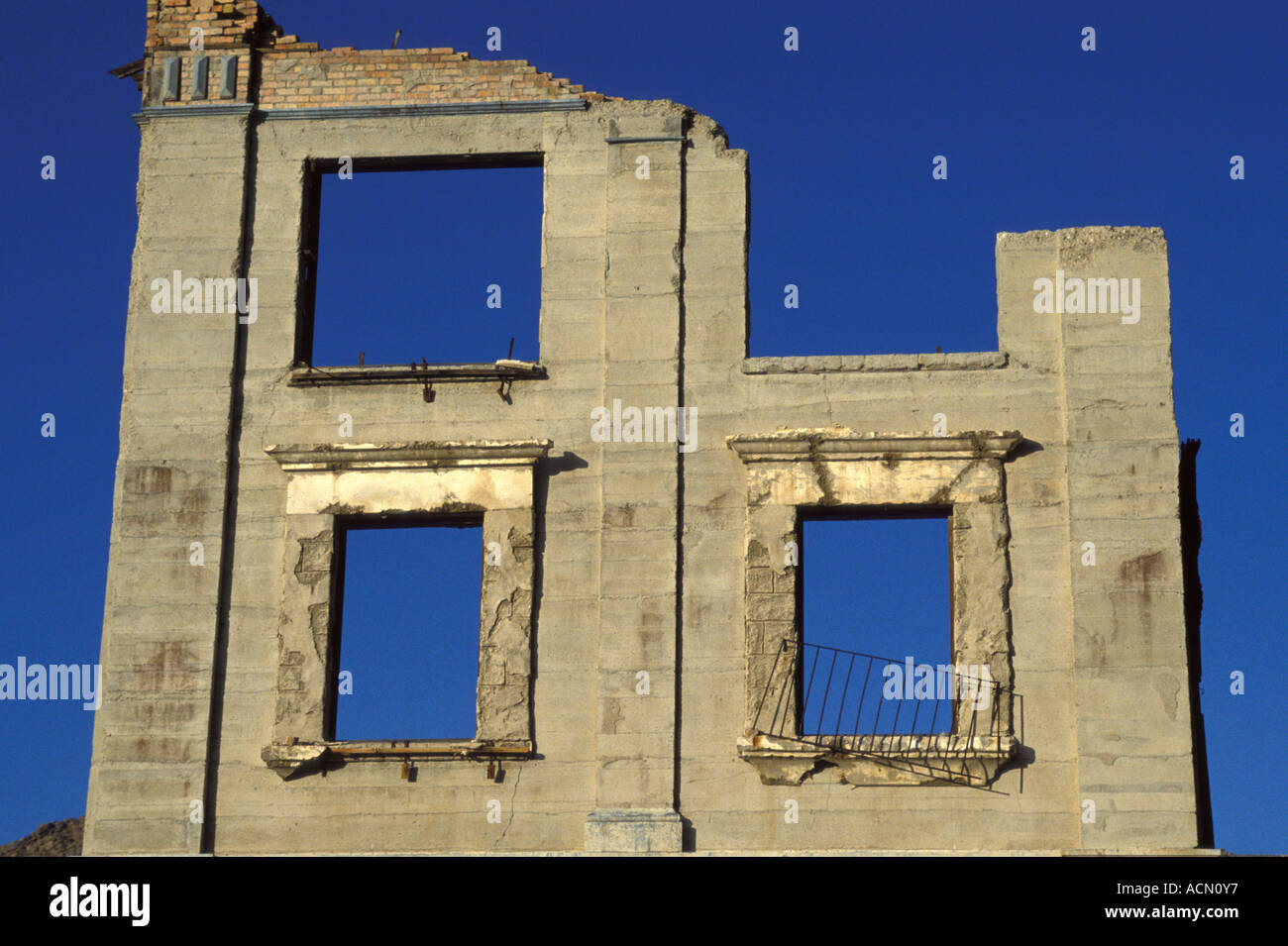 Bank Gebäude Rhyolite Nevada Vereinigten Staaten von Amerika Stockfoto