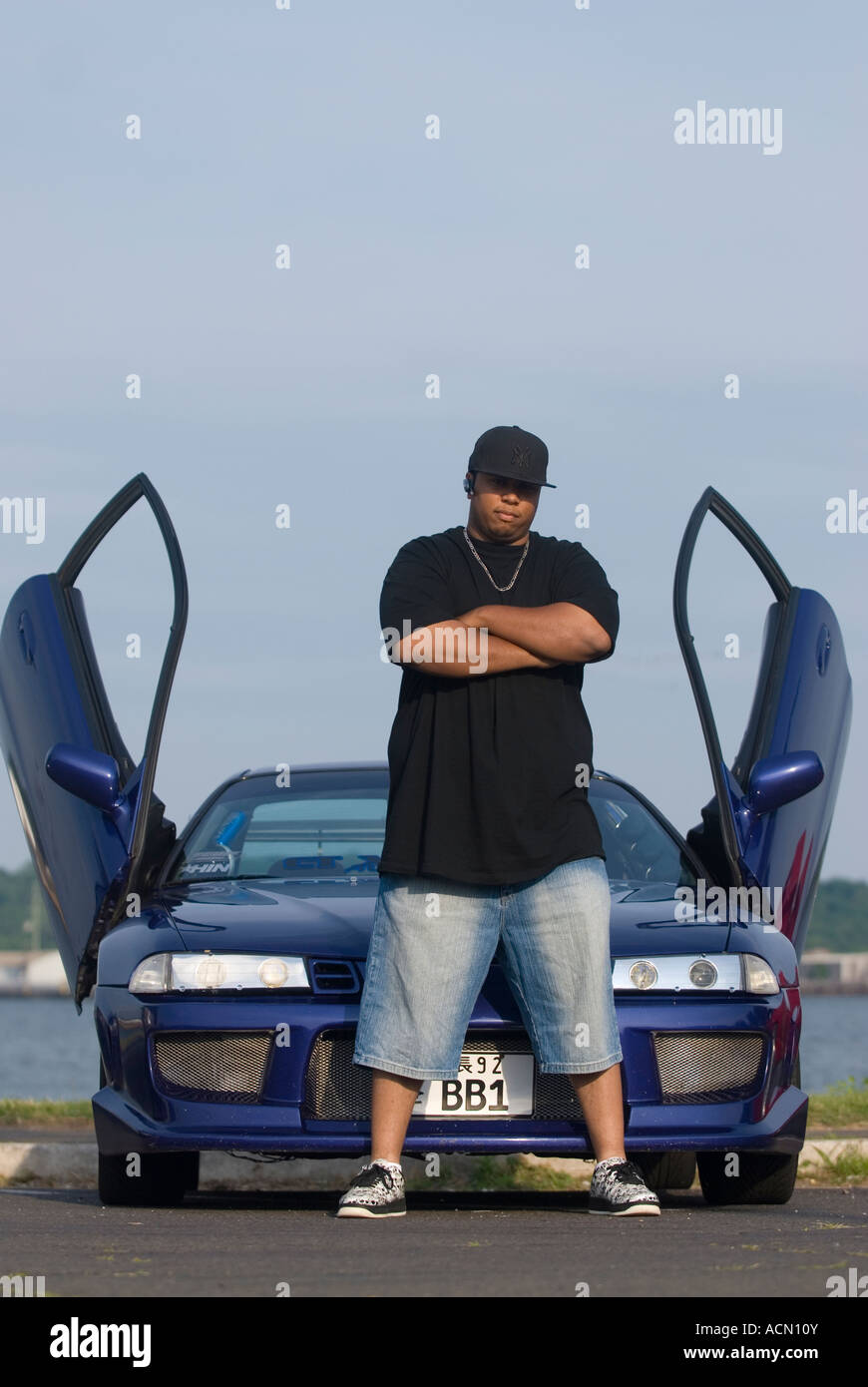 Mitglieder eines Auto-Clubs ändern ihre Autos für Show. New Haven Connecticut USA Stockfoto