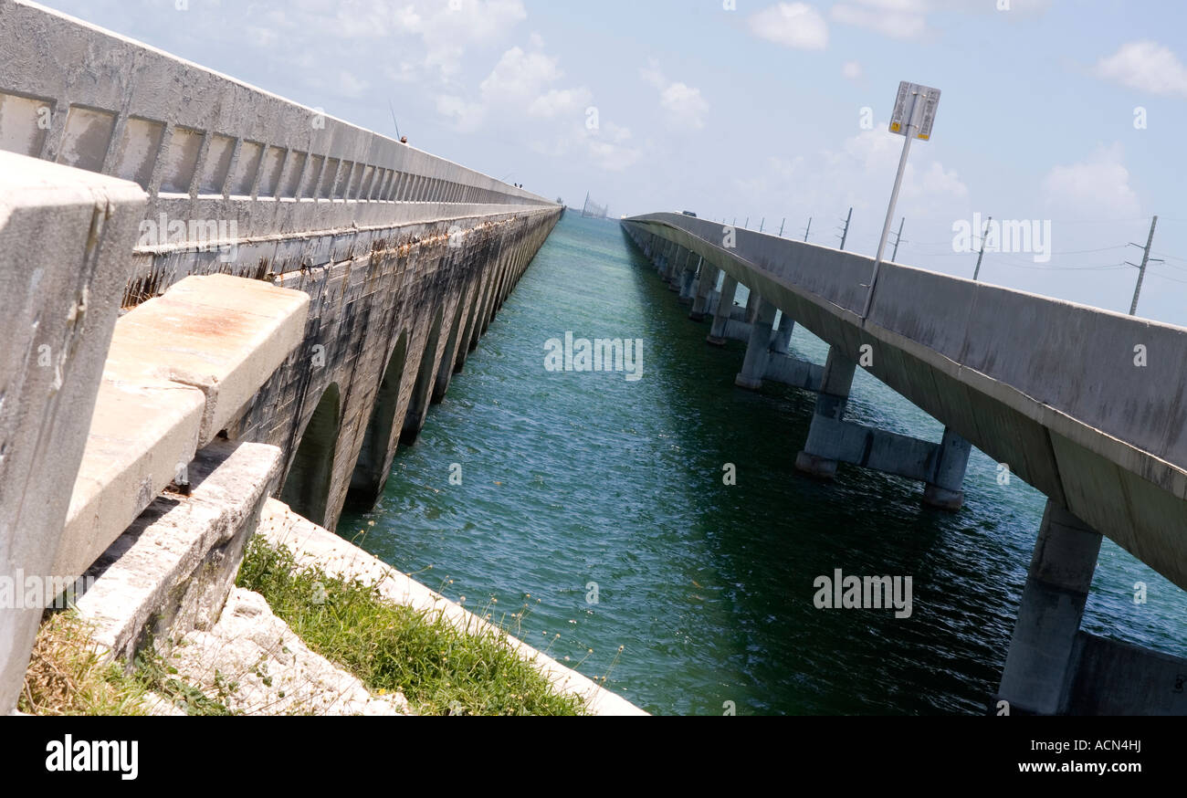 Seven Mile Bridge in Florida Keys Stockfoto
