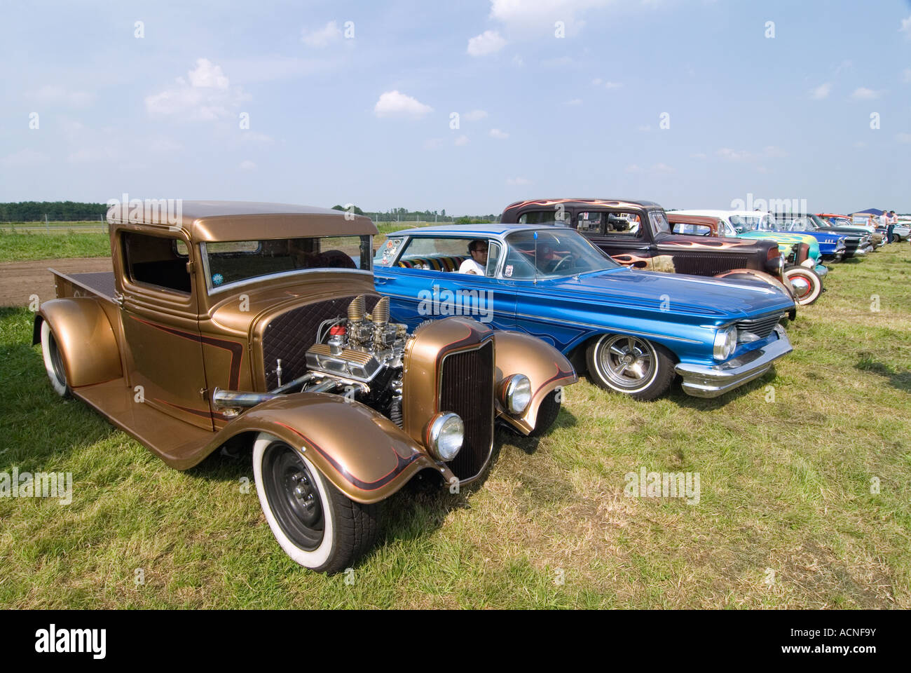 Bottrop Kustom Kulture 2007 Hot Rods Kustoms Kreuzer Kunst auf dem Flugplatz in Bottrop Kirchhellen Stockfoto