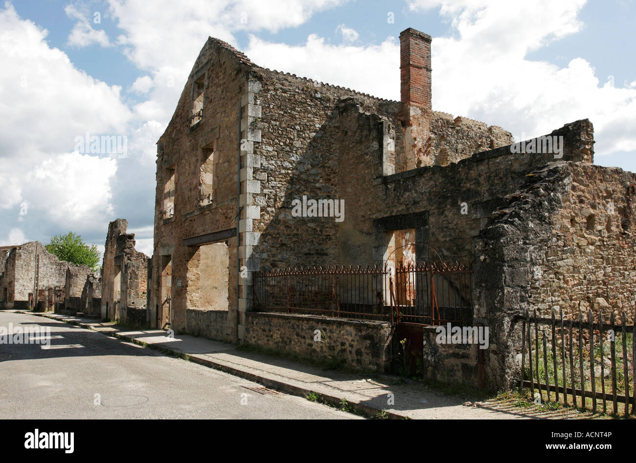 Oradour-Sur-Glane - französische Denkmal Dorf und Schauplatz eines Massakers 1944 von den Nazi-SS-Truppen Stockfoto