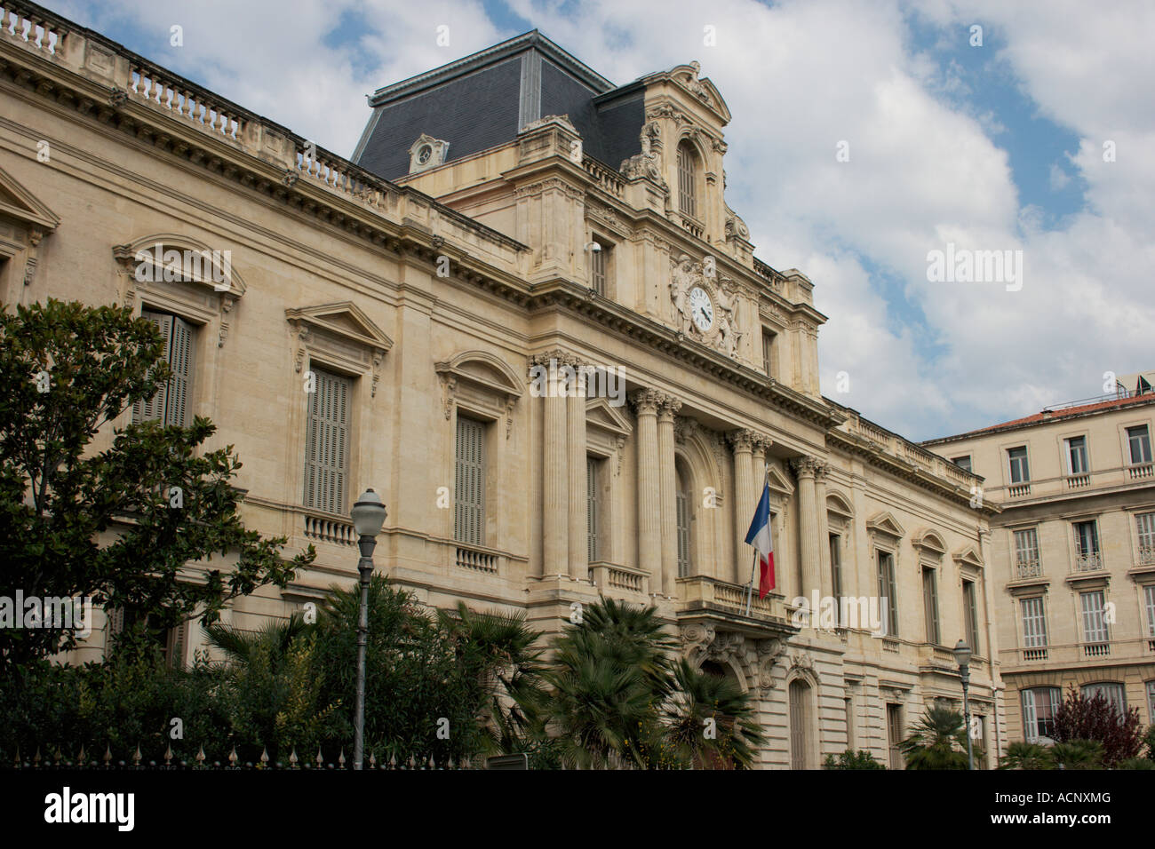 Rathaus in Montpellier. Herault, Languedoc-Roussillon Region im Süden von Frankreich Stockfoto