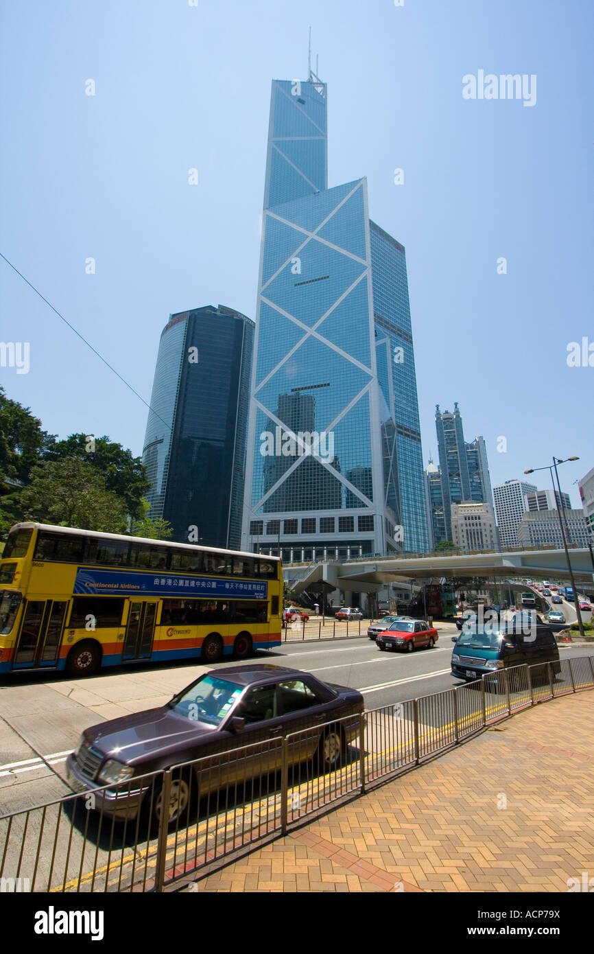 Bank of China Gebäude Hong Kong Stockfoto