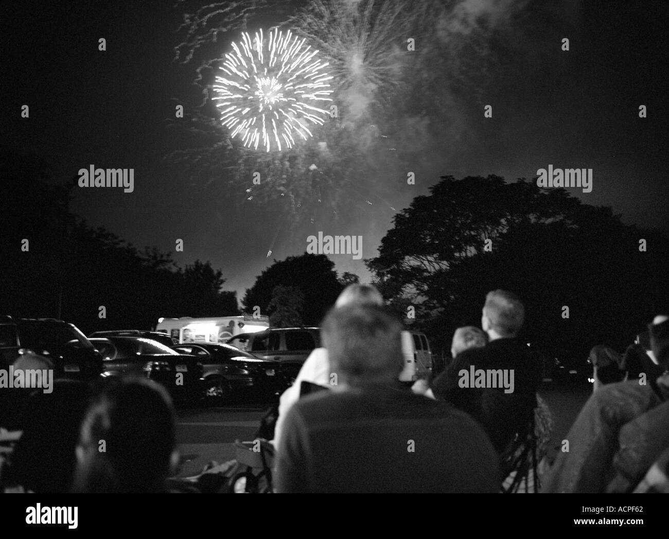 Amerikanischen Lebens vierten Juli Feuerwerk Stockfoto