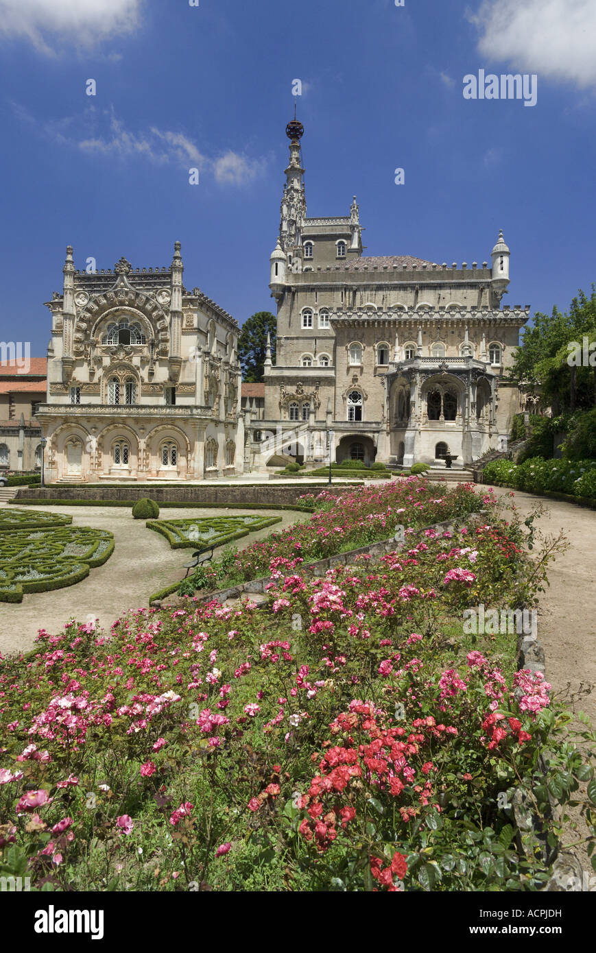 Palacio de Bucaco und Gärten in der Nähe von Coimbra, Zentral-Portugal Stockfoto