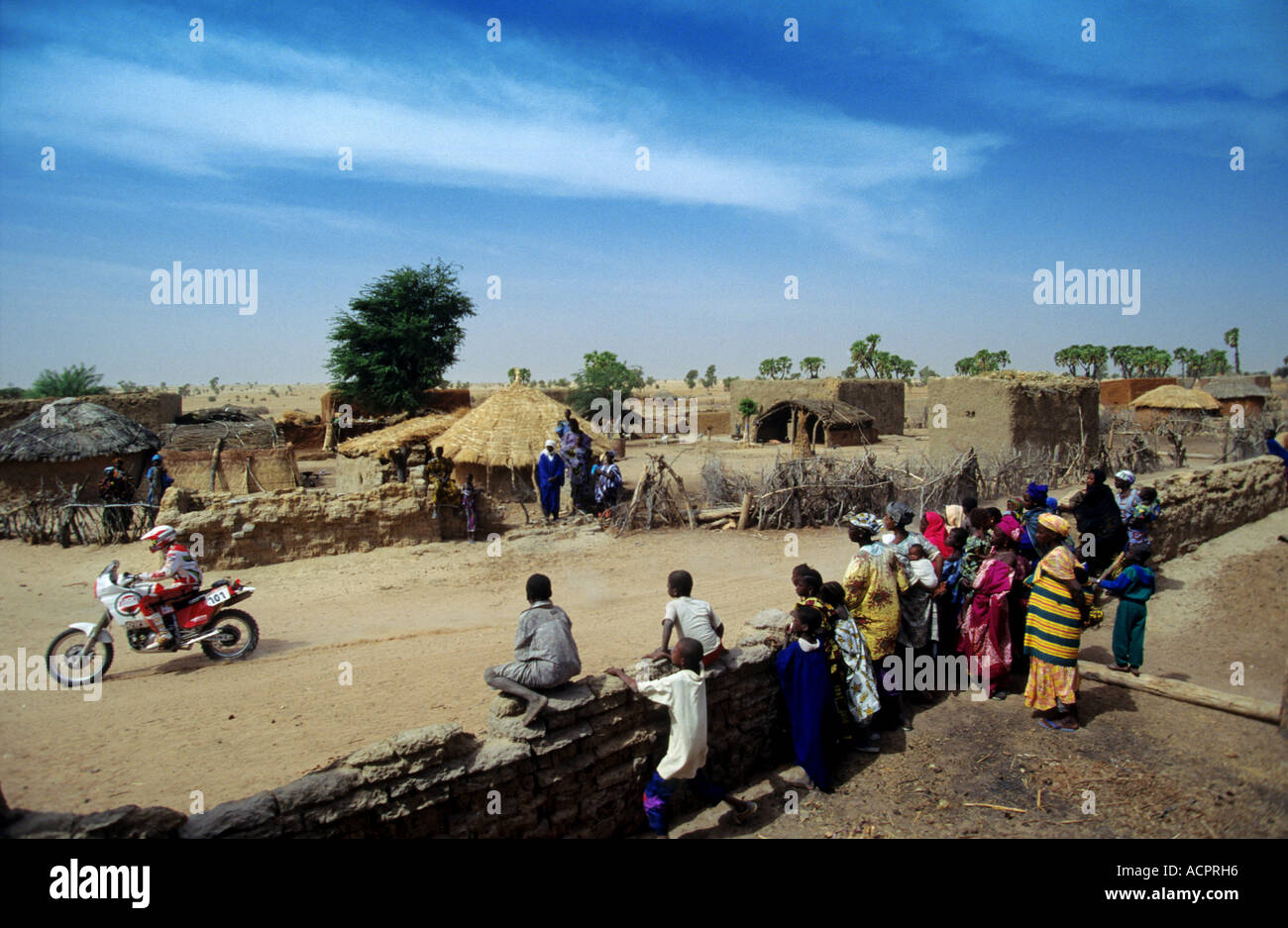 Rallye Raid - Mali - Afrika Stockfoto