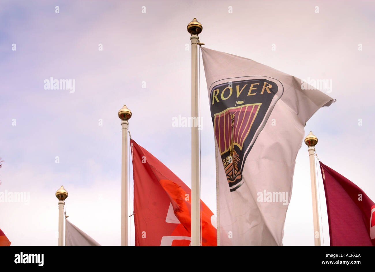 DIE MG ROVER LONGBRIDGE AUTO PRODUKTIONSSTÄTTE IN DER NÄHE VON BIRMINGHAM UK Stockfoto