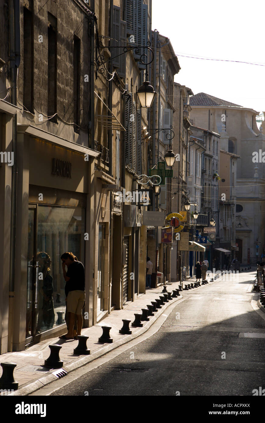 Avignon Frankreich Straßenszene Stockfoto