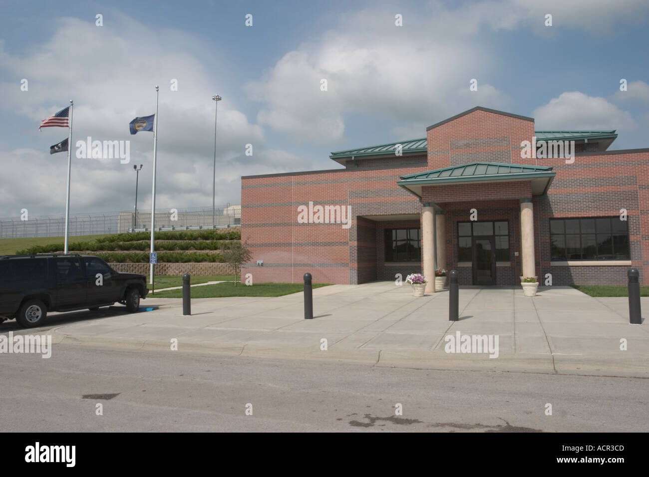 Tecumseh State Correctional Facility Nebraska maximale Sicherheit Gefängnis Außenansicht Stockfoto